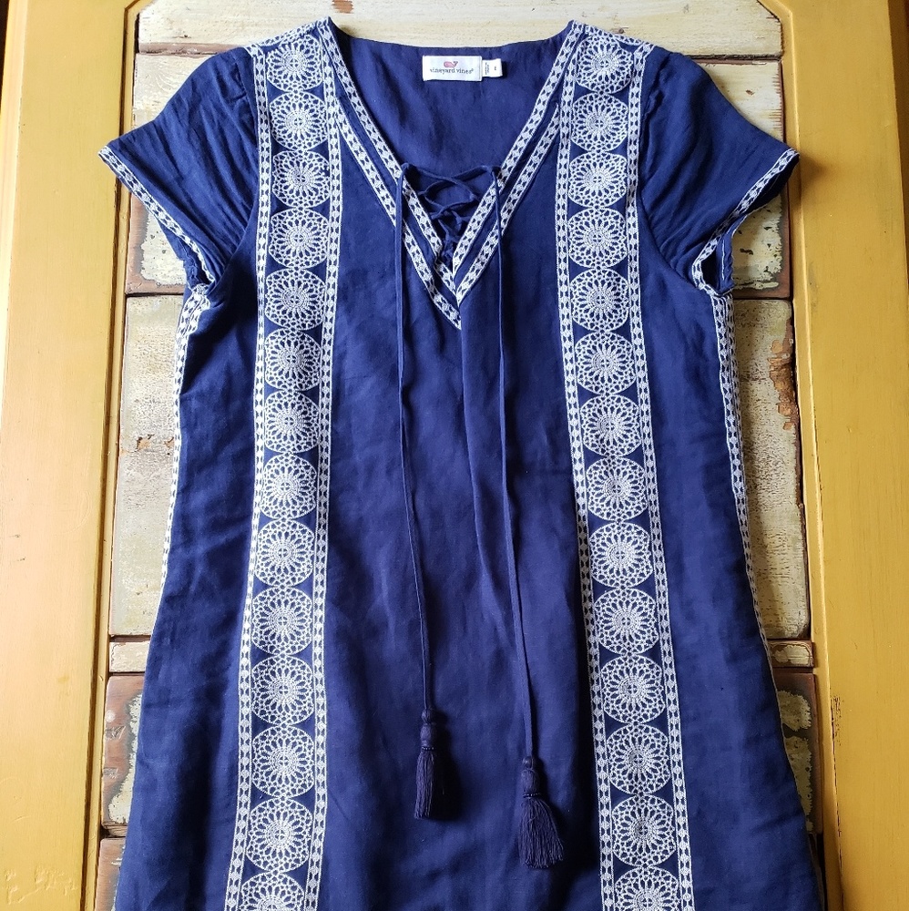 Vineyard Vines Navy Tunic Dress